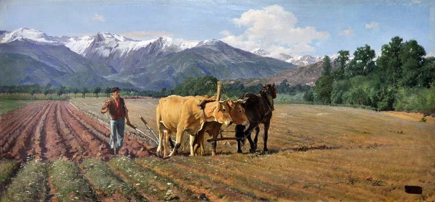 L'aratura (1893) - Società di Belle Arti, Viareggio (LU